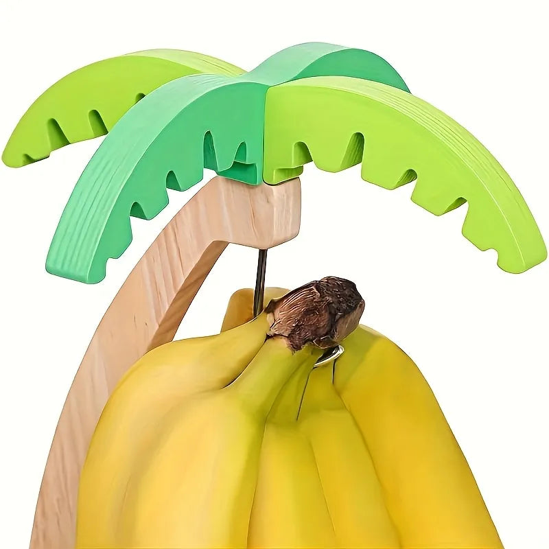 Wooden Banana Tree Hanging Rack With Hook