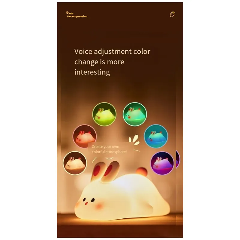 Cute Bunny Led Night Light