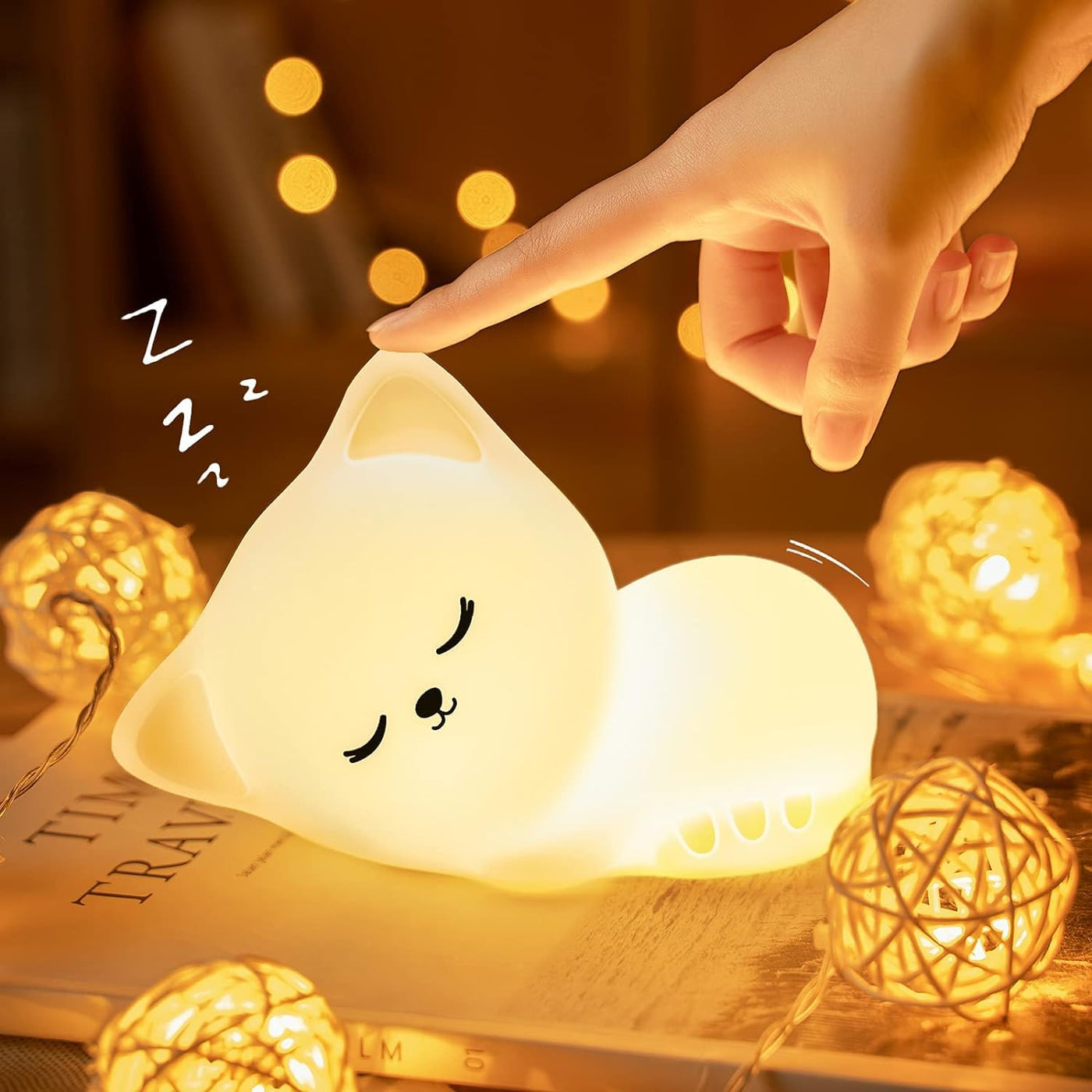 Cute RGB CAT Silicon Lamp