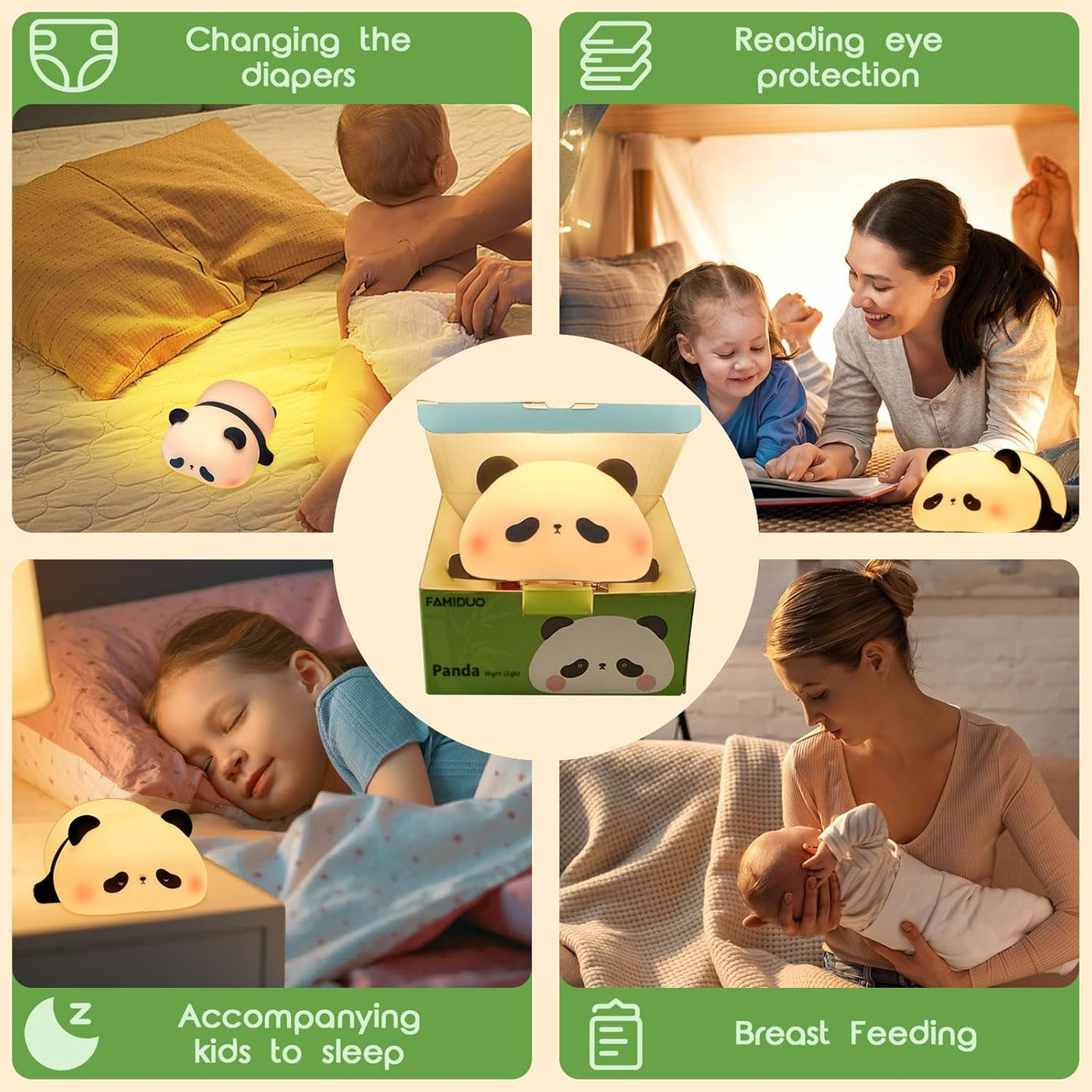 Cute Panda LED Night Light