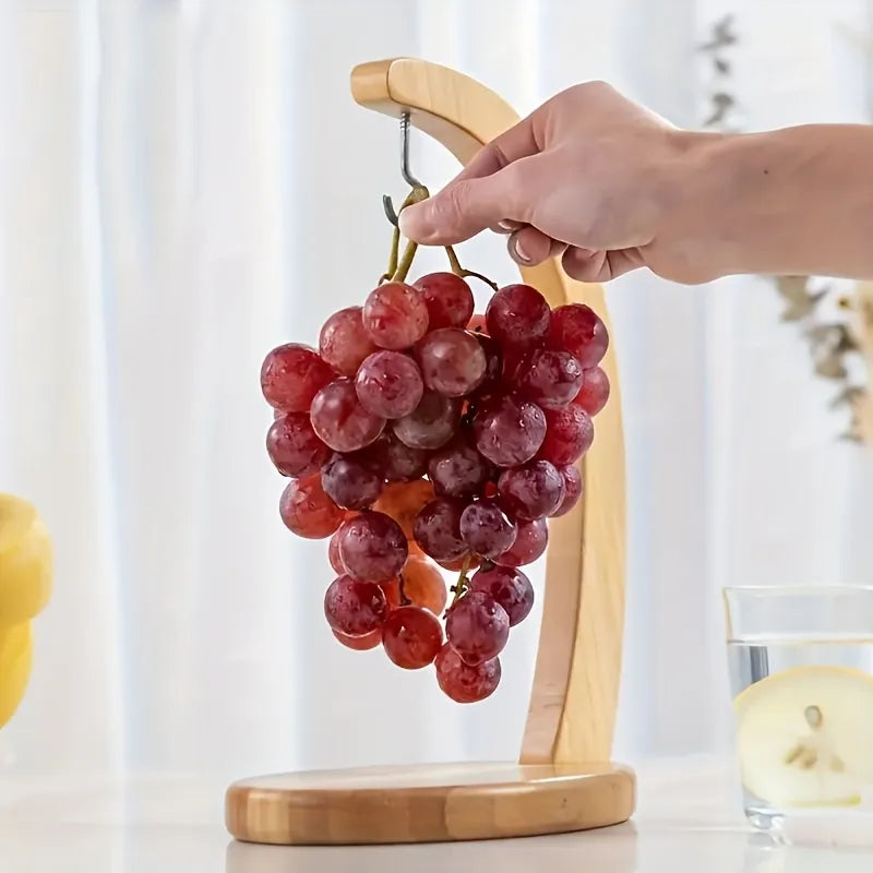 Wooden Banana Tree Hanging Rack With Hook