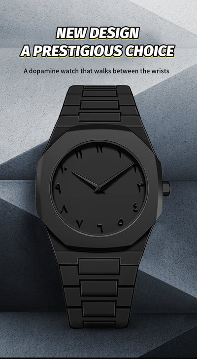 Black Arabic Aura Watch