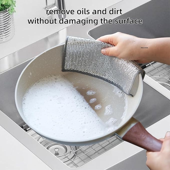 Dish Washing Cleaning Cloth | Wire Dish Washing Rugs