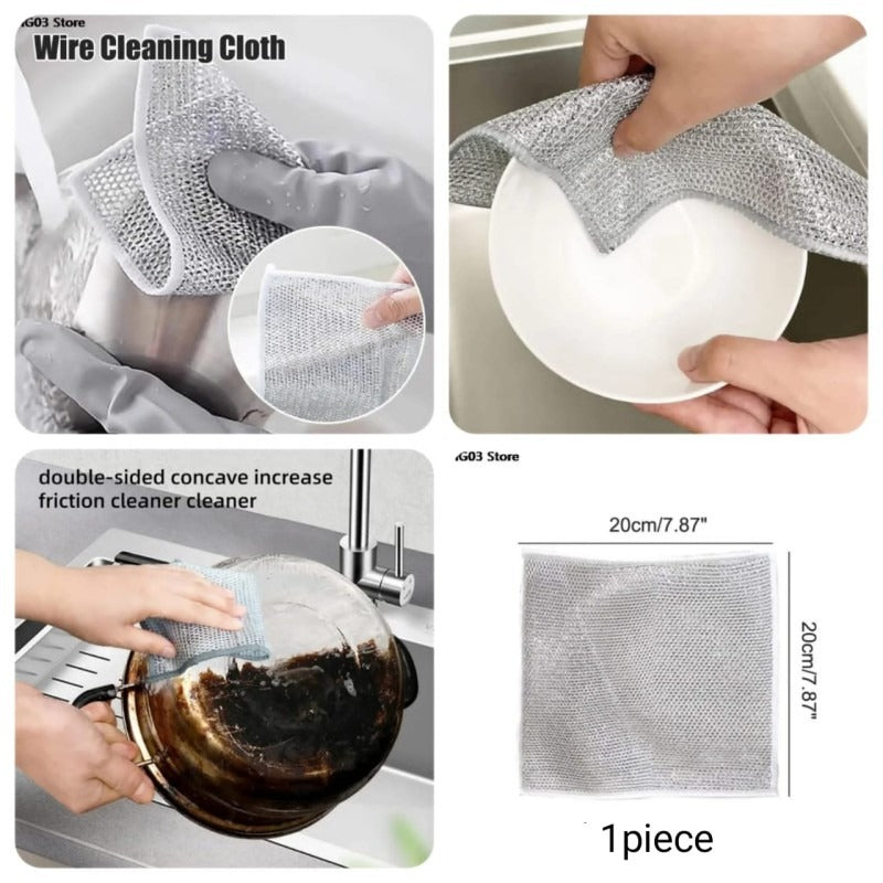 Dish Washing Cleaning Cloth | Wire Dish Washing Rugs