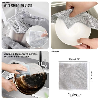 Dish Washing Cleaning Cloth | Wire Dish Washing Rugs