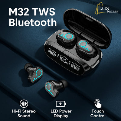 M32 TWS Bluetooth-compatible 5.1 Digital Display Earbuds