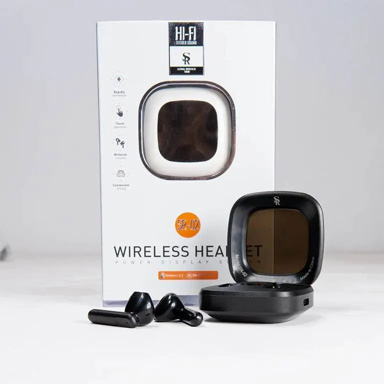 SR-02 Wireless Earbuds Power Display Screen