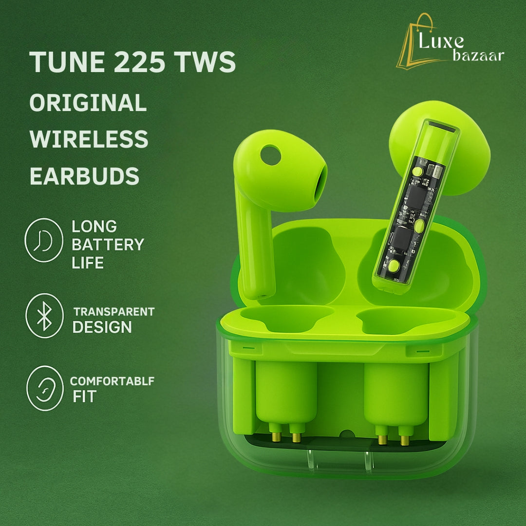 Tune 225 Tws Original Wireless Earbuds Pure Bass Zero Cables