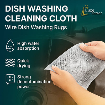 Dish Washing Cleaning Cloth | Wire Dish Washing Rugs