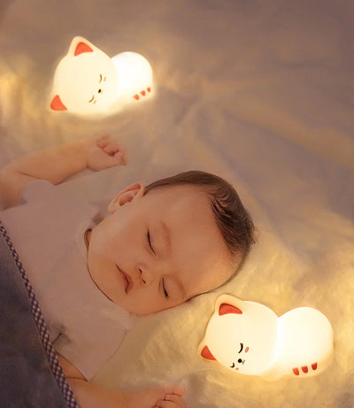 Cute RGB CAT Silicon Lamp