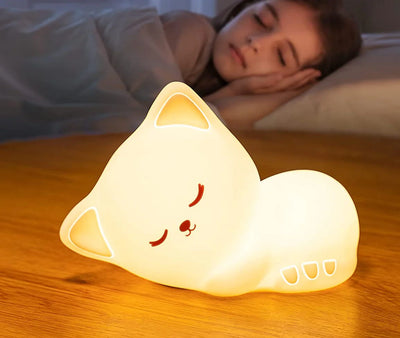 Cute RGB CAT Silicon Lamp