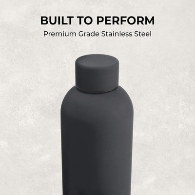 Stainless Steel Sports Black Water Bottle